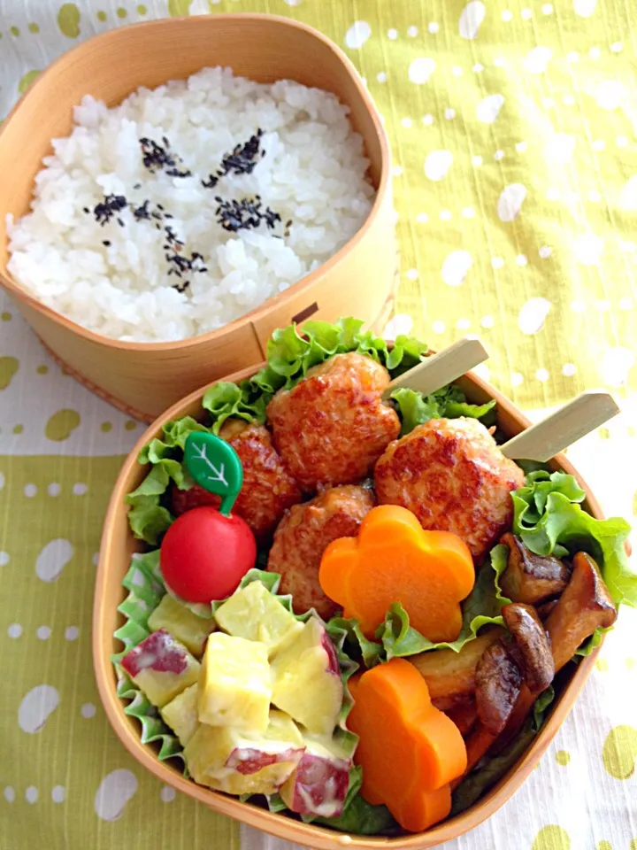 鶏のつくね弁当|よよさん