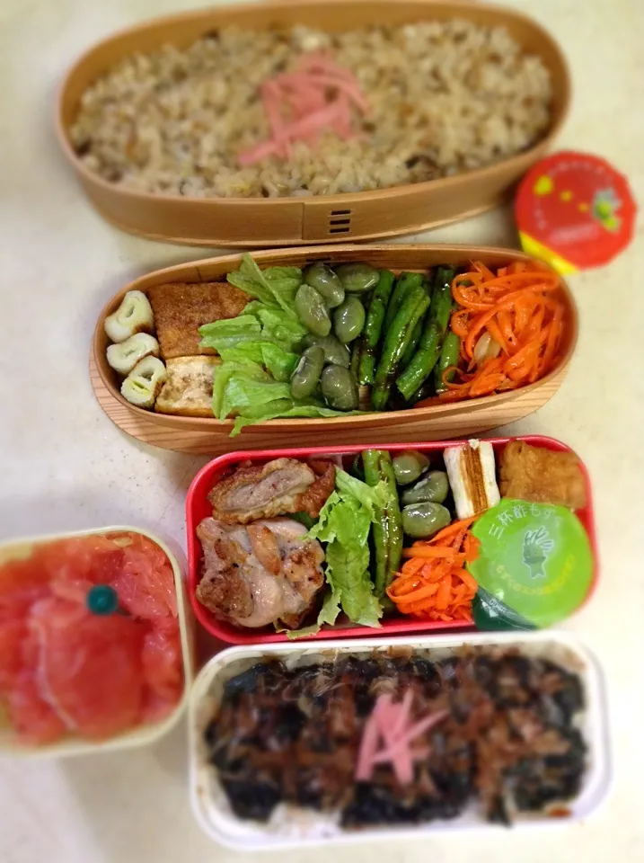 Today's lunch box.冷凍もずくで隙間埋めw トマトを切らしておりまして。|hoppycowさん