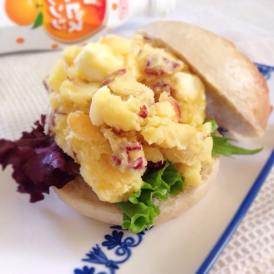 カルピスオレンジ🍊でスイートポテトサラダ|まちまちこさん