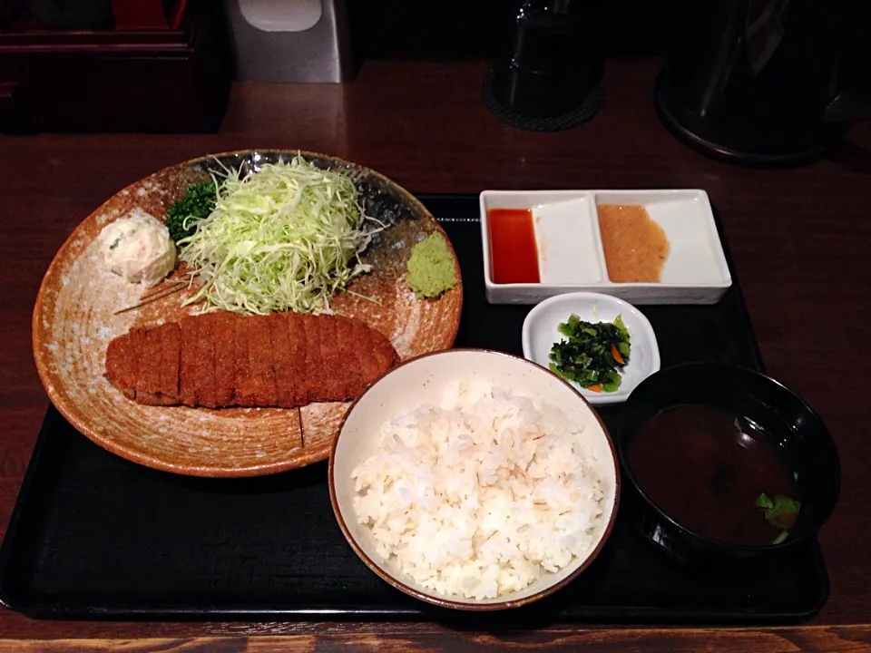 牛ロースかつ麦めしセット|ハギーさん