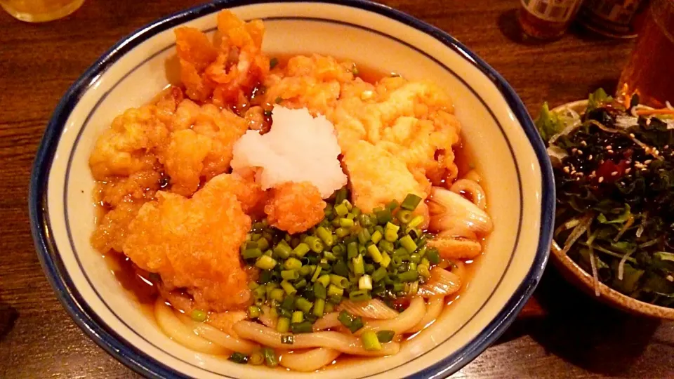 賄い飯♪ かしわ天 うどん|Gauche Suzukiさん