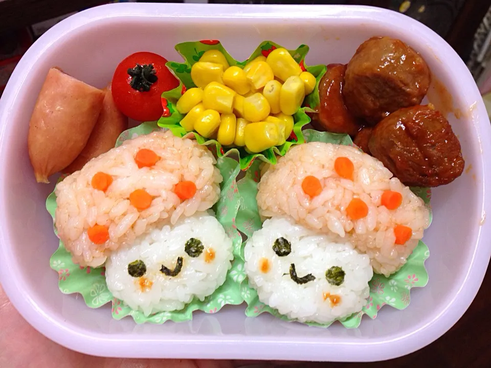 Snapdishの料理写真:ひーのお弁当 きのこちゃん|natuhoさん