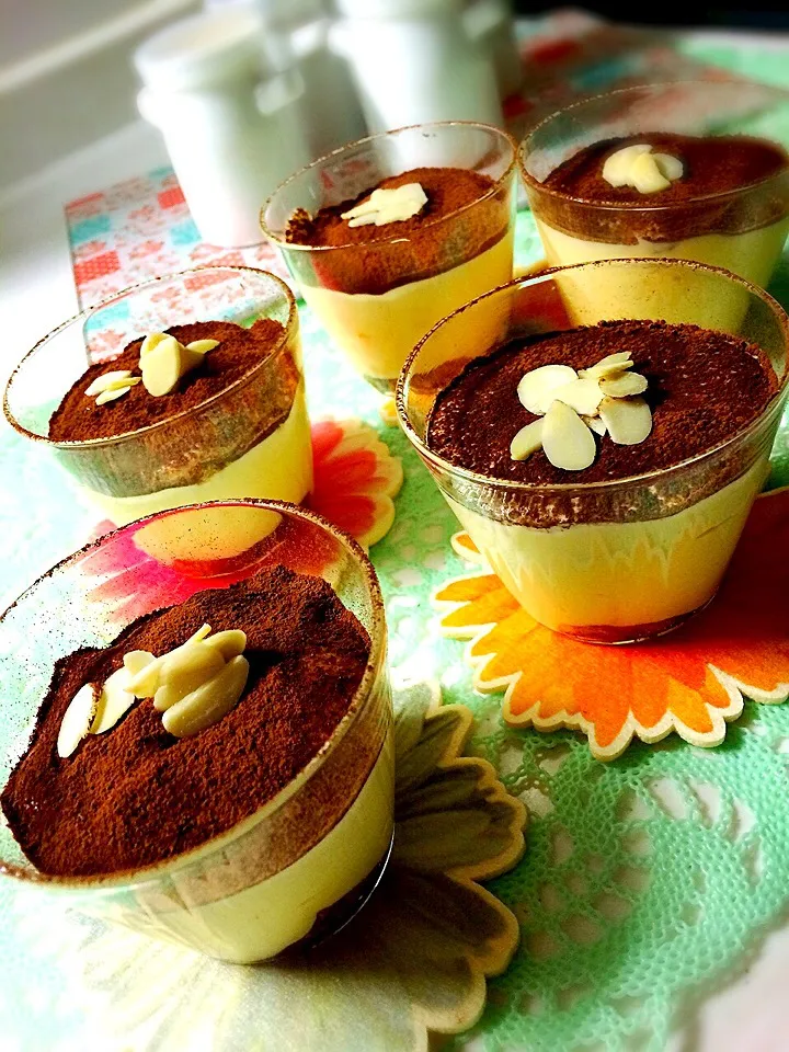 くららちゃんのなんちゃってティラミスを途中まあやちゃんバージョンで〜٩(♡ε♡ )۶|norikoさん