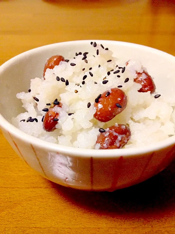 Snapdishの料理写真:金時豆のご飯🍚少し柔らかくなったけど。|まいりさん