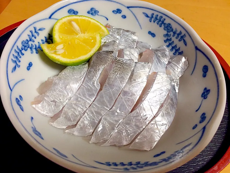 Snapdishの料理写真:太刀魚銀造り|しーさん