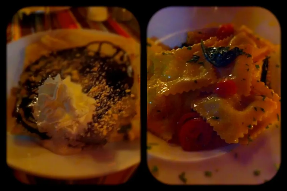 Stuffed pasta and brandy crepe for dessert|🍓Jolejo🍓さん