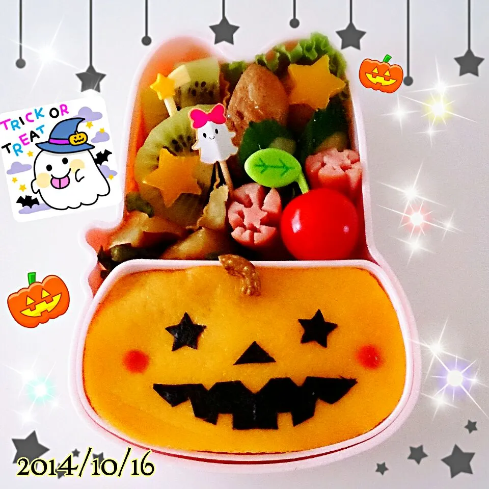 ジャック🎃ランタンお弁当|ﾃｨｯｷｰ＆ﾐｭﾌｨさん