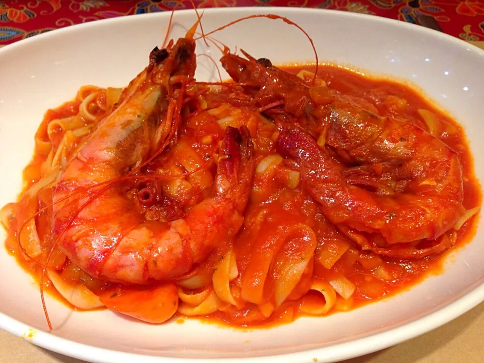 Shrimp pasta in tomato sauce~|jaszminnyさん