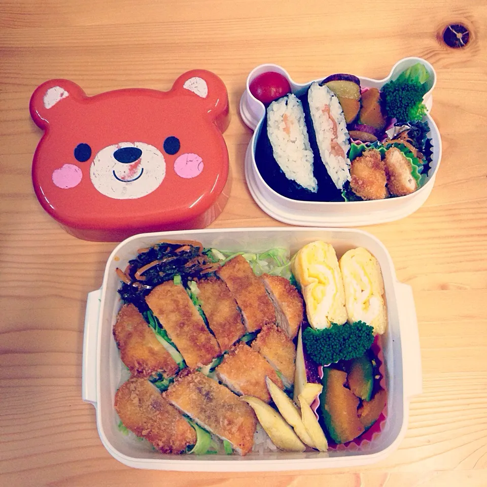 Snapdishの料理写真:10.17チキンカツ弁当|まゆさん