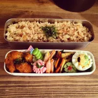 Snapdishの料理写真:今日も1日頑張ってねお弁当♪|EMIRIさん