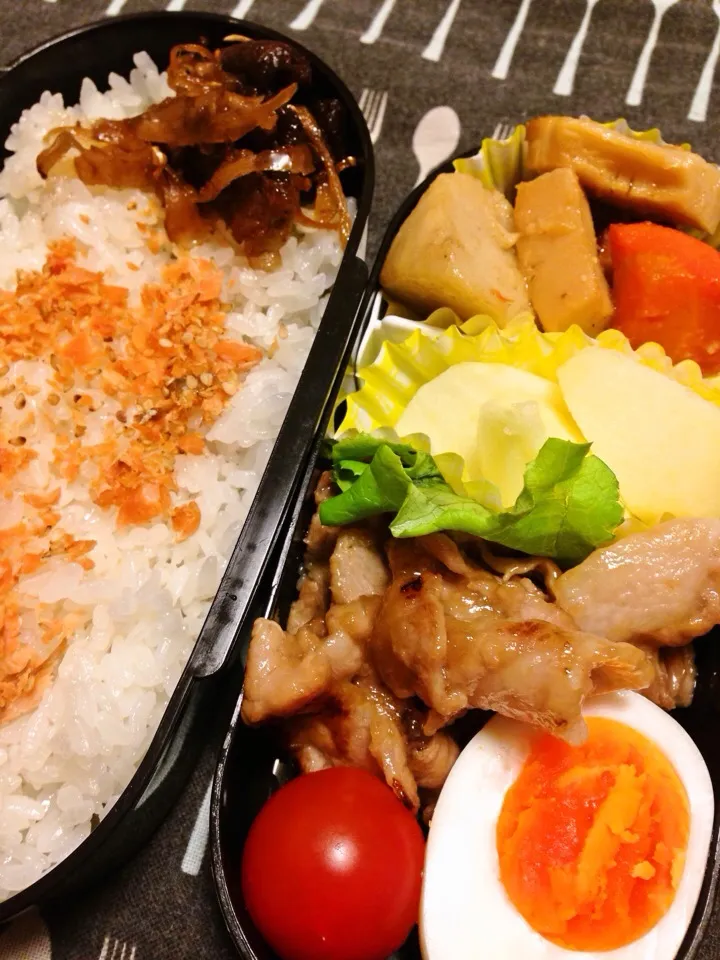 Snapdishの料理写真:1017 今日のパパお弁当|江口亜梨子さん