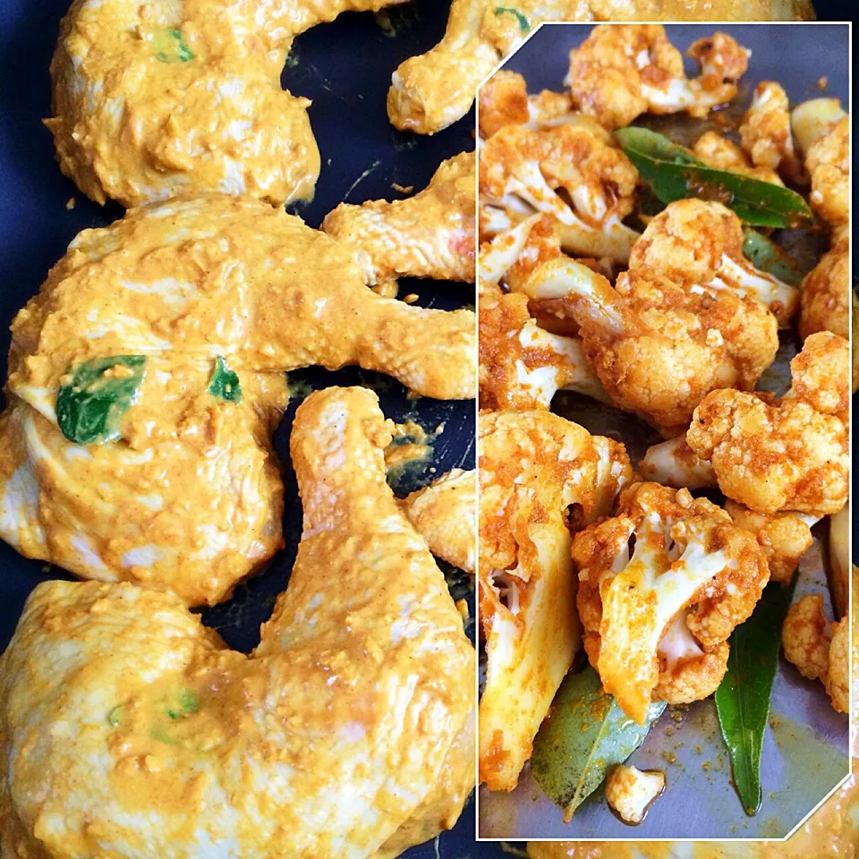 Chicken marinated in yoghurt and curry spices|12Dragonさん