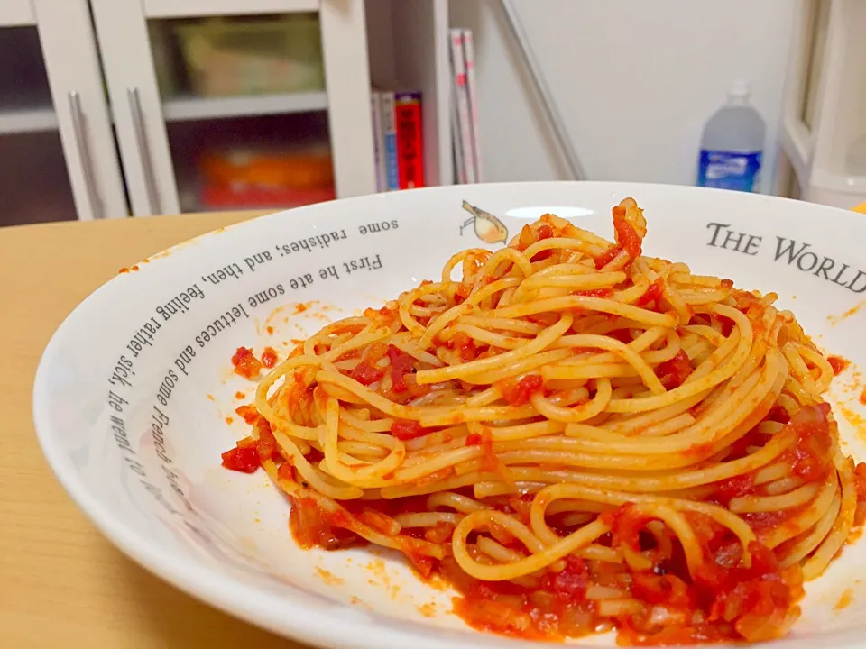 ぴゅーれで簡単パスタ🍝|みさちゅーʕ •̤ ﻌ •̤ ʔさん