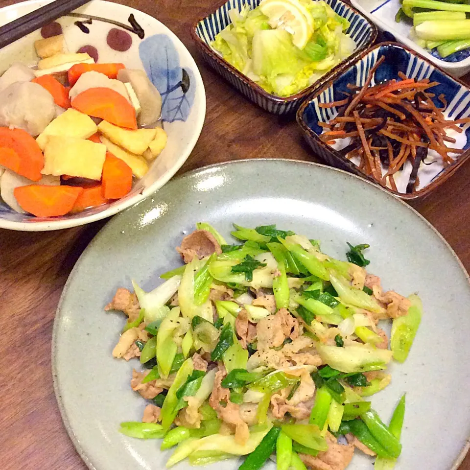 今日の夜ご飯  あとお刺身あるよ〜|ちょこりんさん