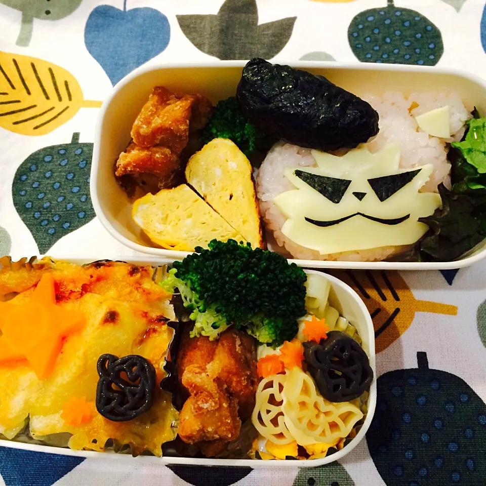 妖怪ウォッチ、わるにゃん弁当♪ちょっとだけハロウィン☆|sucrerireさん