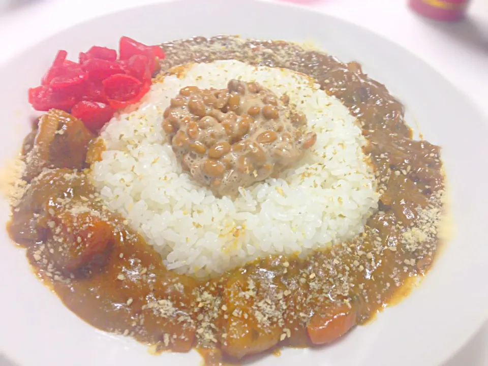 パパの納豆カレー♡|ゅぃさん