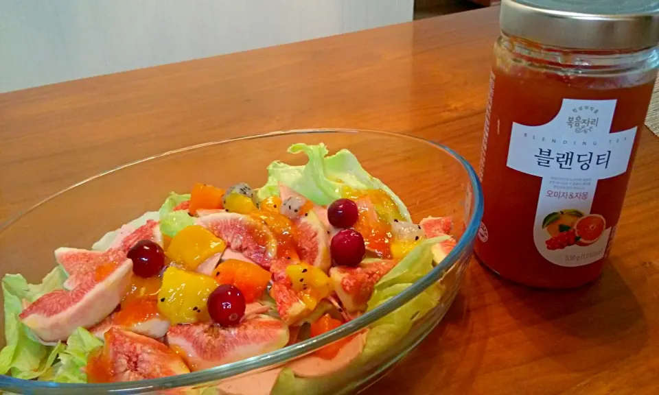 フルーツサラダ fruits salad with grapefruit&omija tea past|Yukoさん