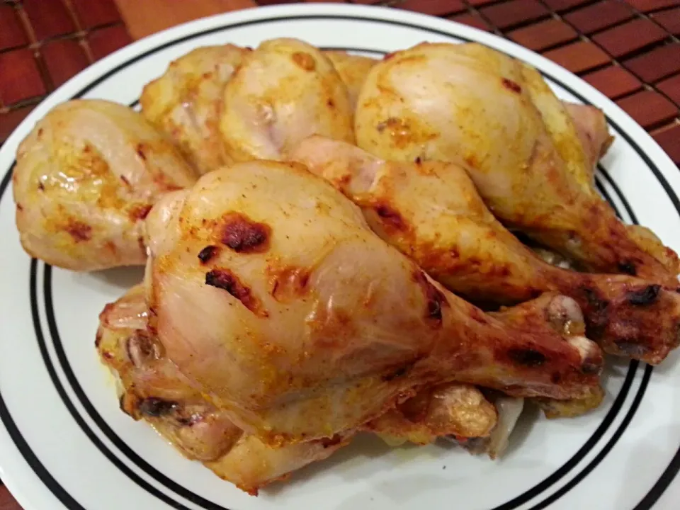 Yogurt-Curry Marinated Skinless Chicken Drumsticks|Melissa Marie Hallさん