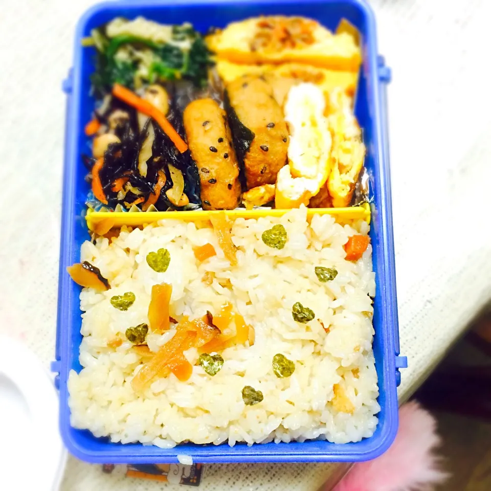 Snapdishの料理写真:彼の為にお弁当(♡´艸`)|Sayaさん