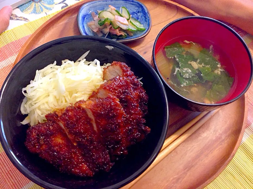 Snapdishの料理写真:ソースカツ丼|Ayakaさん