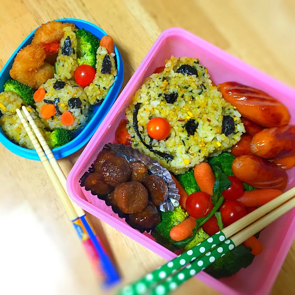 My first ever made OBENTO  "picachu obento" and "mama bear obento"|Laarni Nabongさん