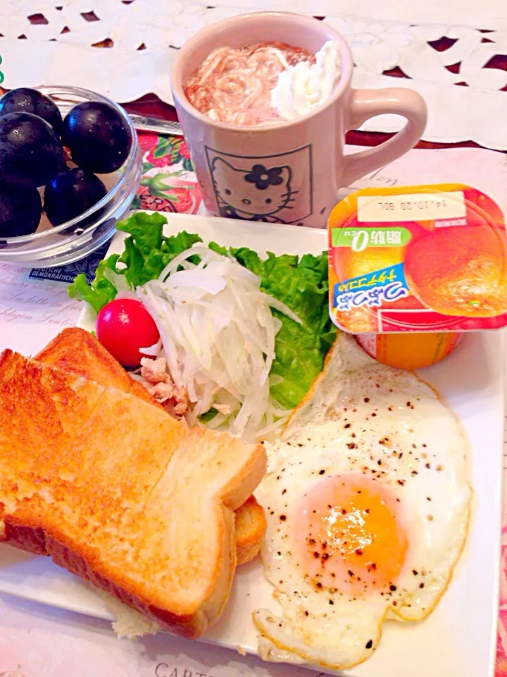 Snapdishの料理写真:今日の朝御飯(๑´ڡ`๑)♡♪|ちゃたままさん