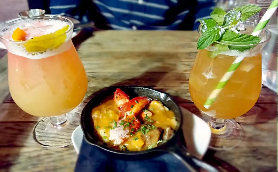 virginia peach julep, boubon theif and lobster claw risotto|Jiraphon Gさん