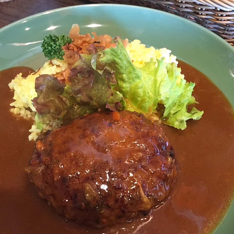 Aランチセット ハンバーグカレー|maixx ใหม่さん