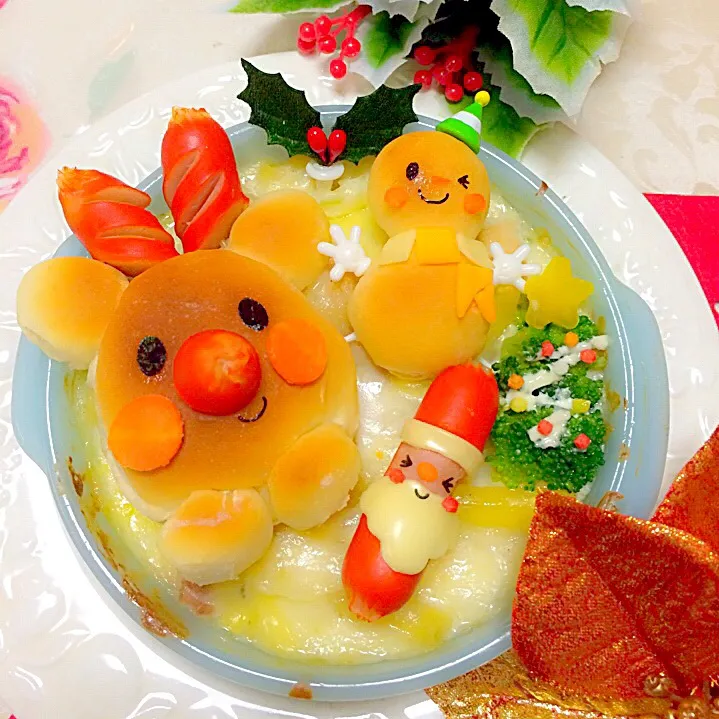 Snapdishの料理写真:デコグラタンdeクリスマス☆|あーみ♡さん