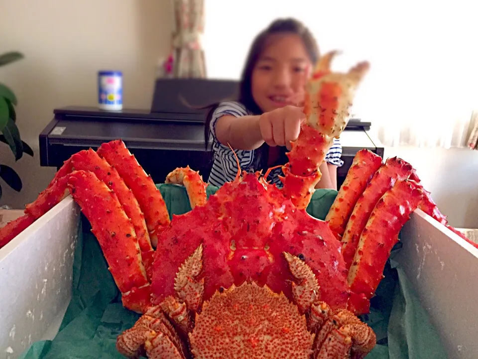 ☆北海道のお土産☆ 巨大で肉厚なタラバガニVS味噌が濃厚な毛ガニ！ あなたはどっち⁈ の料理ショー！^ ^|TETSU♪😋さん