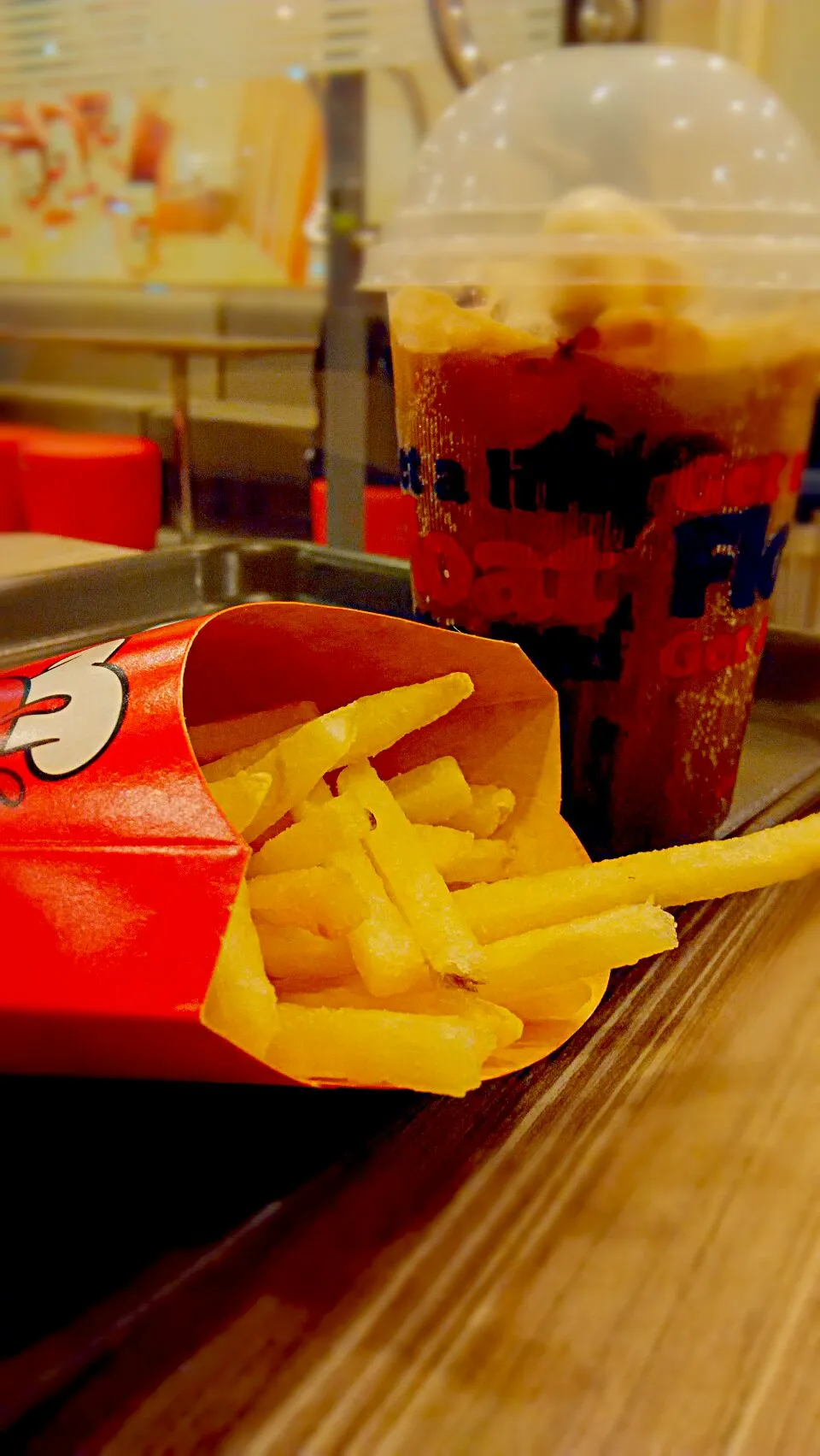 Coke float and fries for dinner.|John Anthony Pecsonさん