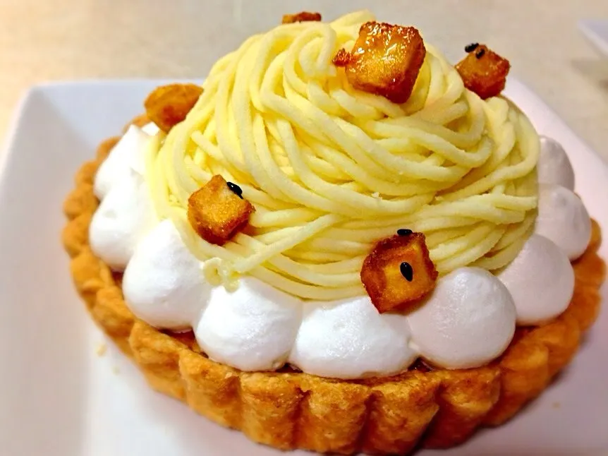 sweet potate mont-blanc tarte|sayaさん