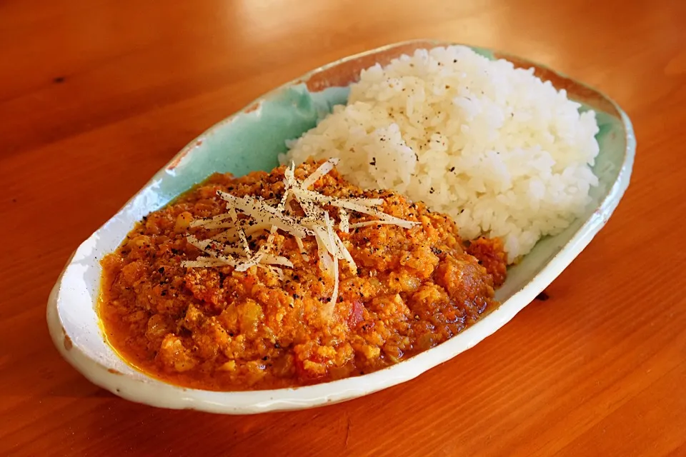 エリンギとナンコツのキーマカレー|秋元康宏さん