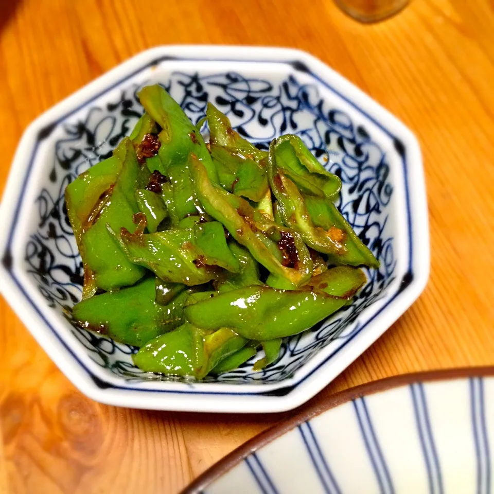 甘唐辛子の醤油炒め山椒風味|門乃ケルコさん