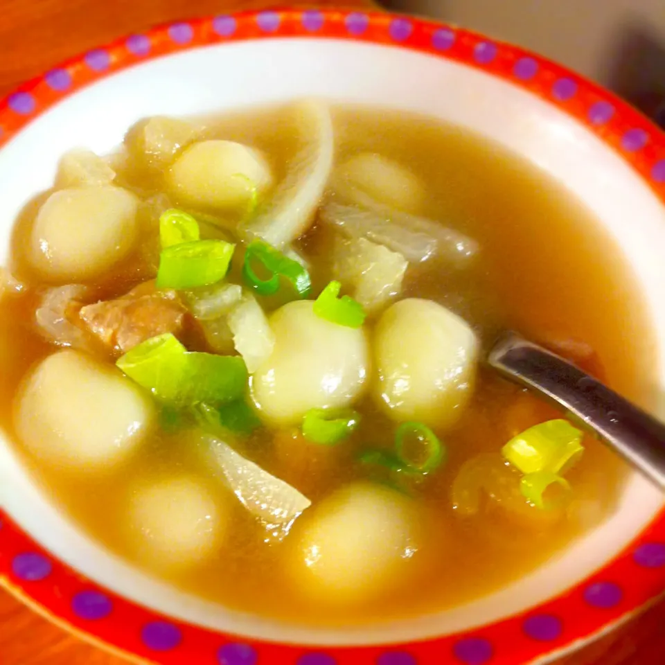 Tiny Chinese rice dumplings & chicken thigh & ternip|Blanche Gaoさん