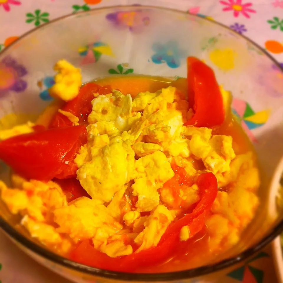 Scrambled egg with tomato|Blanche Gaoさん