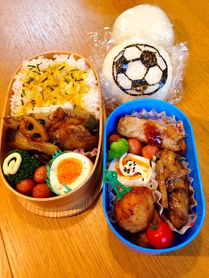 息子君サッカー弁当と旦那さん弁当|まつださんさん