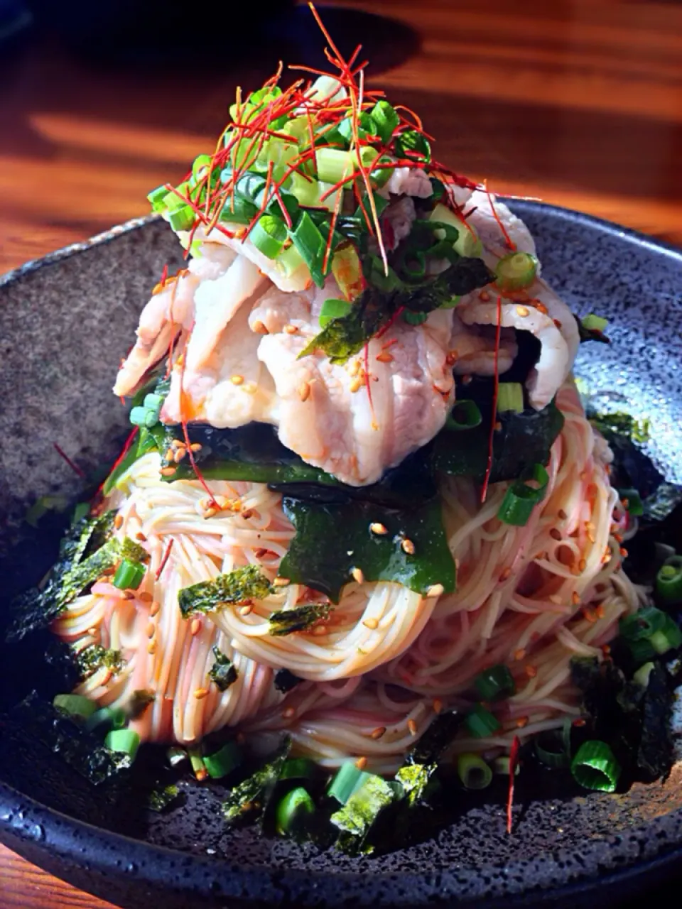 ⭐️とみくみさんの料理 油そば風素麺|よっちぃさん