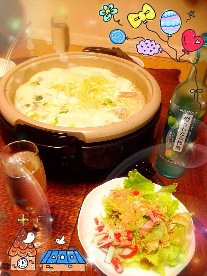 白いシーフードラーメン鍋✨|Makinsさん