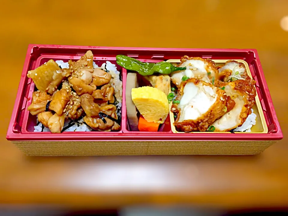 鶏旨煮&鶏唐揚丼|Tetsuwan_ATOMさん