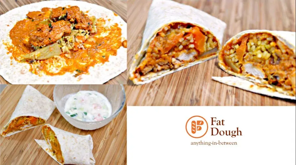 Vegetable Nasi Briyani + Murgh Makhani (Butter Chicken) Burrito w/ Raita|Daniel Limさん