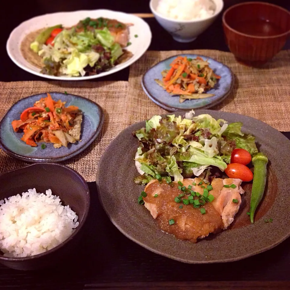 Snapdishの料理写真:今日の夜ご飯  2014.10.19.|あいこ ⁎ˇ◡ˇ⁎さん