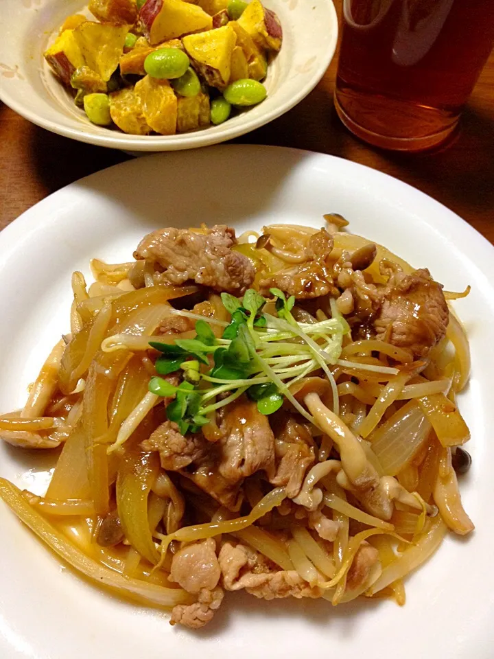 豚肉の生姜焼きー！|いちこさん