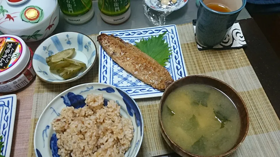 にしんの醤油干し＆じゃがいもの味噌汁|まぐろさん