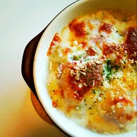 Snapdishの料理写真:豆腐クリームを使ってグラタン|ayaさん