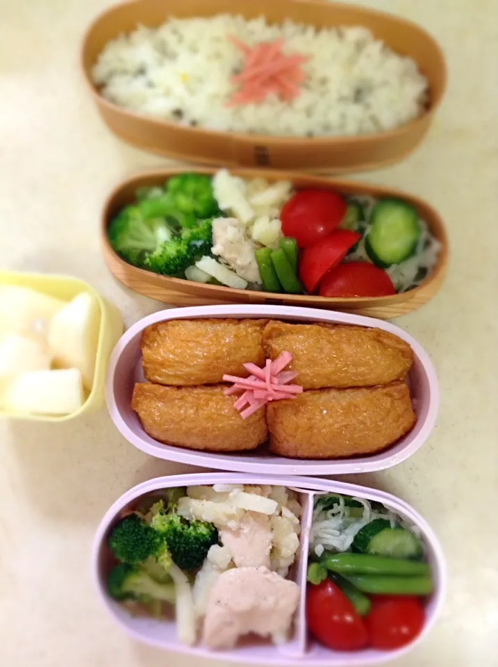 Today's lunch box. おいなりさんつくったー♪|hoppycowさん