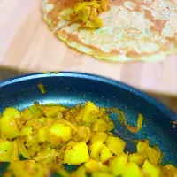 Potato curry crepes|riley connorさん