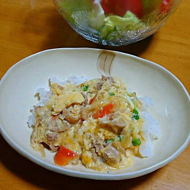 夕食 
親子丼|ふみぃさん