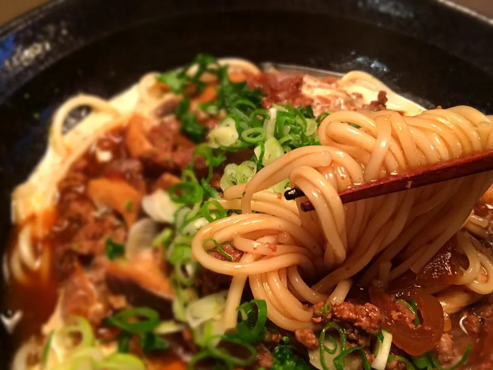 牛ひき肉の赤味噌シチュー温めん6|半田手延べそうめんの店 阿波や壱兆さん