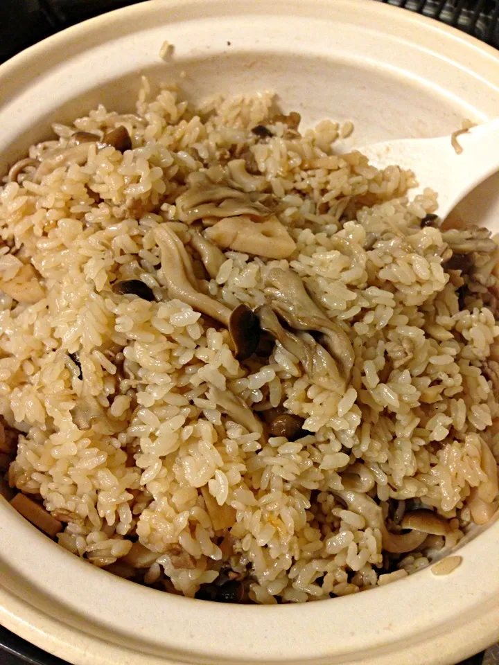 きのことレンコンの炊き込み御飯|サクラさん